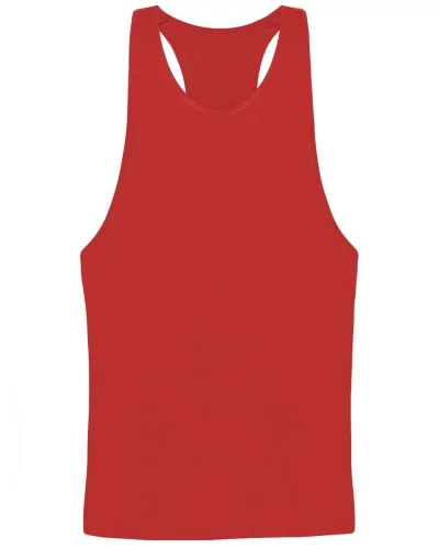 Canotta Holidays unisex fluo 100% cotone, sport e spiaggia Red