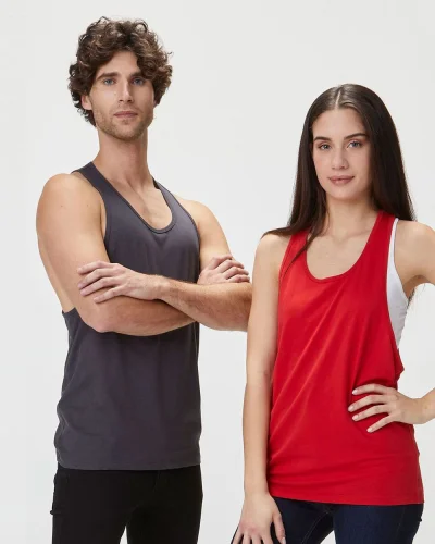 Canotta Holidays unisex fluo 100% cotone, sport e spiaggia