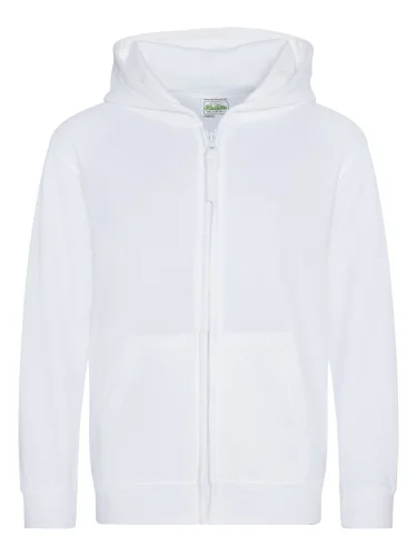 Felpa bambino Zoodie WRAP, doppio cappuccio, cotone 280g/m² Artic White