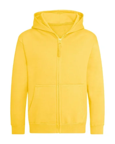 Felpa bambino Zoodie WRAP, doppio cappuccio, cotone 280g/m² Sun Yellow