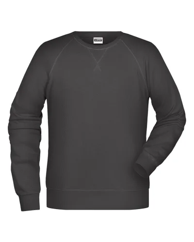 Felpa Uomo Girocollo French Terry Premium 85% Cotone