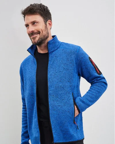Giacca Fleece Uomo, Regular Fit, Poliestere
