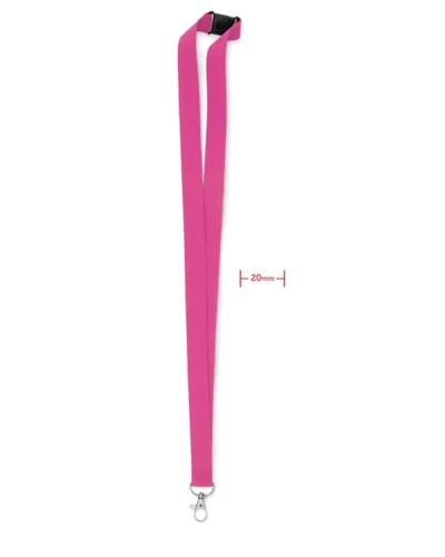 PANY Lanyard con gancio metallo e sicurezza Fucsia