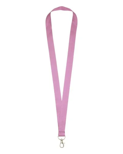 Lanyard Impey in poliestere colorato con gancio ovale robusto 2x49cm
