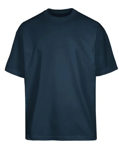 Maglia Girocollo Cotone 100% , Regular, Manica Corta, Leggera Blu Navy