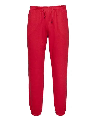 Pantalone felpa Uomo , Cotone-Poliestere, con elastico Rosso Sport