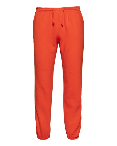 Pantalone felpa Uomo , Cotone-Poliestere, con elastico Arancio Sport