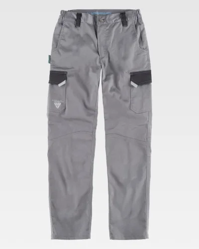 Pantalone bicolore elasticizzato FUTURE, rinforzato e riflettente