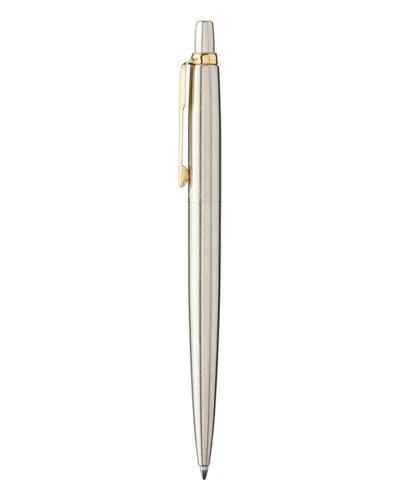 Parker Jotter Penna a Sfera Metallo Argento con Refill QuinkFlow
