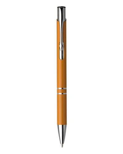 Penna a sfera Albacete in alluminio con refill Arancio