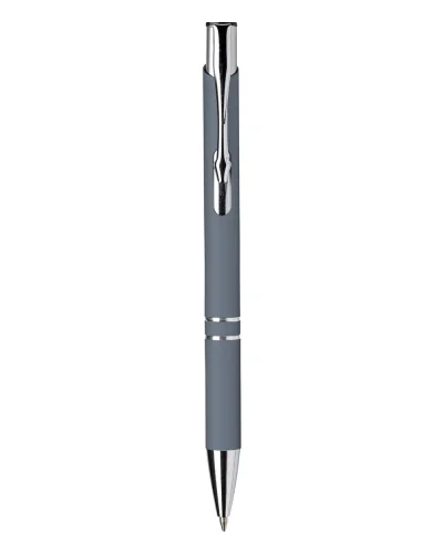 Penna a sfera Albacete in alluminio con refill Grigio
