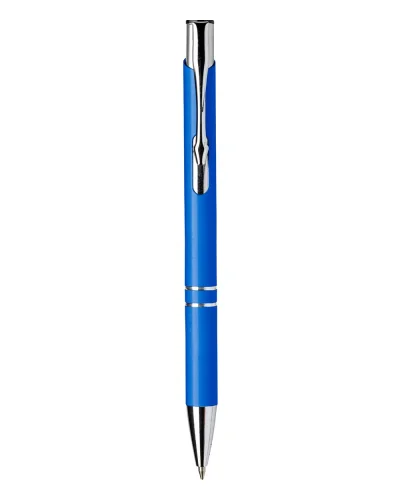 Penna a sfera Albacete in alluminio con refill Celeste