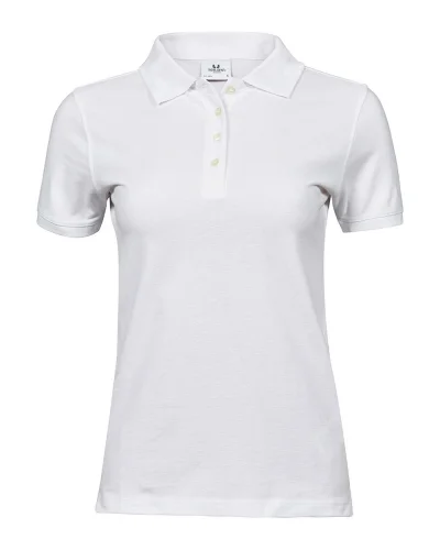 Polo Donna Piqué Heavy  Cotone 215g/m² White