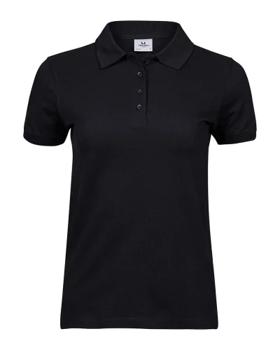 Polo Donna Piqué Heavy  Cotone 215g/m² Black