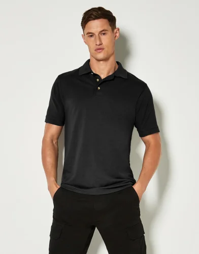 Polo Piqué Workwear Classic Fit Superwash 60° Poliestere Cotone Black
