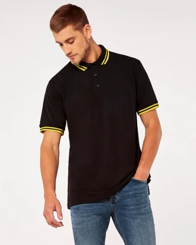 Polo Classic Fit Uomo , Colletto a Contrasto