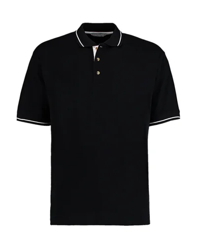 Polo uomo St. Mellion Classic Fit cotone piqué regular Black / White