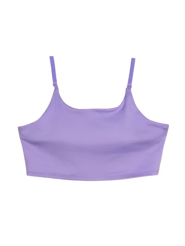 Reggiseno Sportivo Riciclato Donna, Traspirante 4-Way Digital lavender