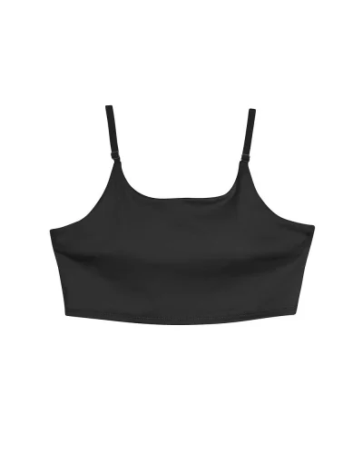 Reggiseno Sportivo Riciclato Donna, Traspirante 4-Way Jet Black