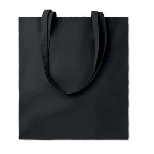 TURA COLOUR Shopper cotone biologico 180g UE, 36x41cm, Nature Nero