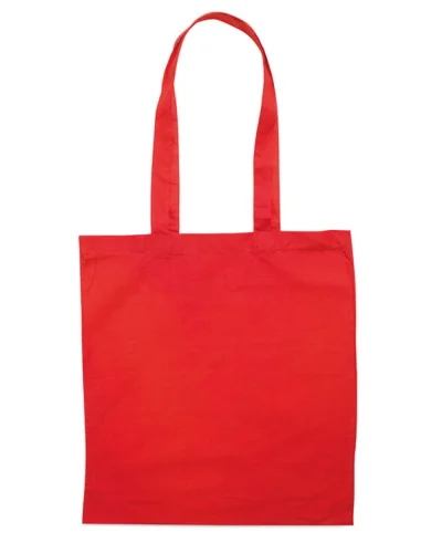 TURA COLOUR Shopper cotone biologico 180g UE, 36x41cm, Nature Rosso