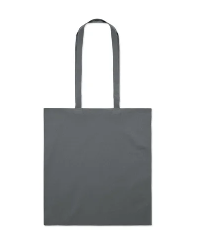 TURA COLOUR Shopper cotone biologico 180g UE, 36x41cm, Nature Grigio Scuro