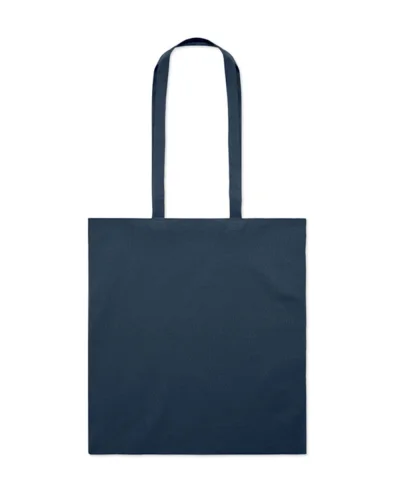 TURA COLOUR Shopper cotone biologico 180g UE, 36x41cm, Nature Francese Navy