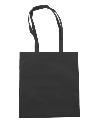 Shopping bag Talisa TNT 80g, 37x40,5cm, leggera e resistente Nero