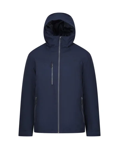 Navigate Giacca Impermeabile Isotex 10000 Uomo, 100% Poliestere Navy/Seal Grey