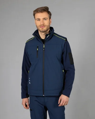 Gilet Bormio 4STRETCH softshell impermeabile, rifrangente