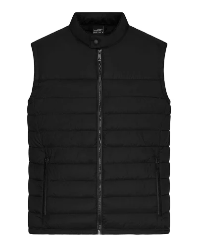 Gilet imbottito uomo  in poliestere riciclato idrorepellente Black