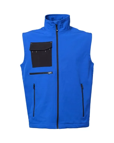 Gilet Zermatt Soft Shell 3 strati, impermeabile e traspirante Royal