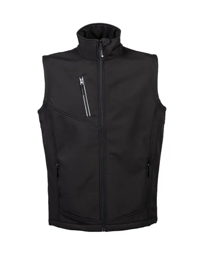 Monterosa Gilet Heavy Softshell Uomo, Impermeabile e Traspirante Black