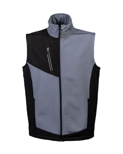 Monterosa Gilet Heavy Softshell Uomo, Impermeabile e Traspirante Grey