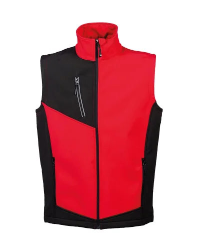 Monterosa Gilet Heavy Softshell Uomo, Impermeabile e Traspirante Red