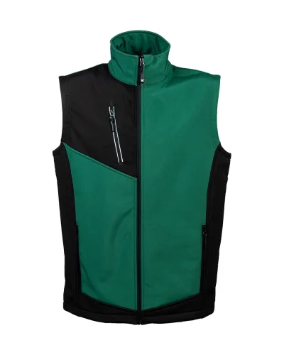 Monterosa Gilet Heavy Softshell Uomo, Impermeabile e Traspirante Green