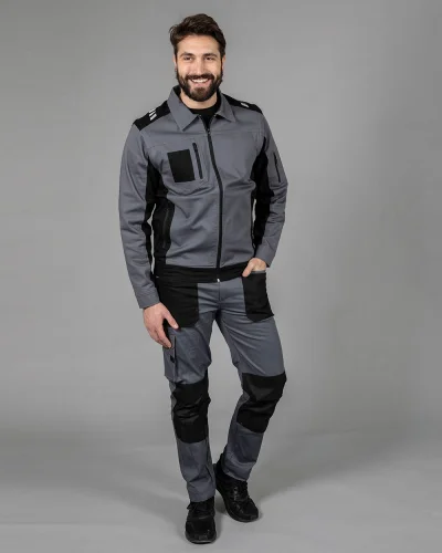 Giubbino Siria Issa elasticizzato uomo multitasche resistente