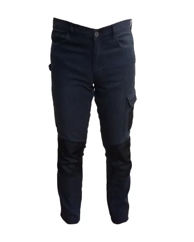 Denver Tech Jeans da lavoro multitasche elasticizzati uomo Black