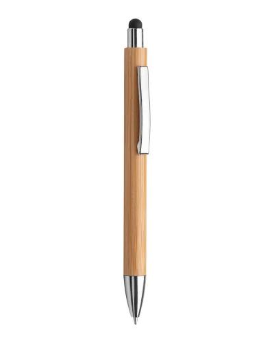 Penna a sfera bamboo B-Stylus touch screen con refill Nero