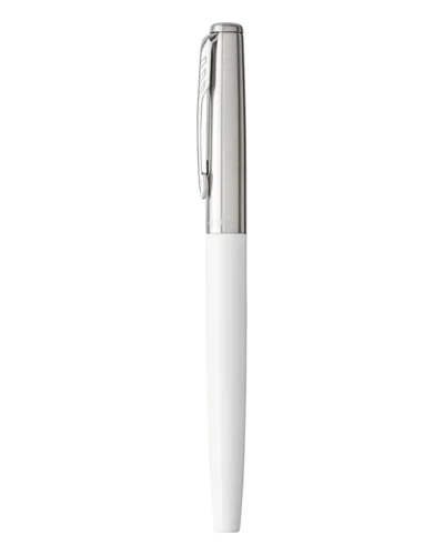 Parker Jotter Roller Icona in Acciaio Inox e Plastica Lucida Bianco