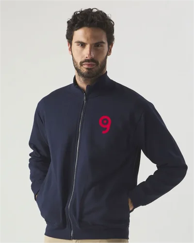Felpa zip Explorer Cotone Italiano, No Label, Classic Fit