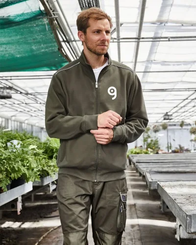 Felpa da lavoro con zip SOLID uomo, cotone/poliestere