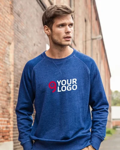 Felpa Uomo Girocollo French Terry Premium 85% Cotone