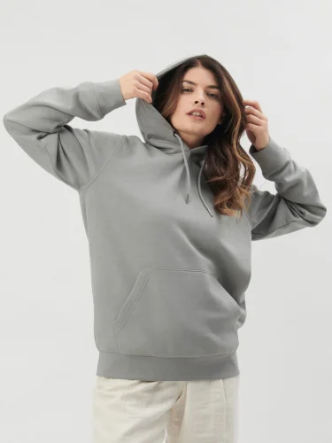 Felpa promozionale  Pepper unisex in cotone bio con cappuccio