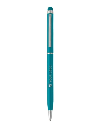 Penna Irina in alluminio blu, capacitiva touch, 13,4 cm