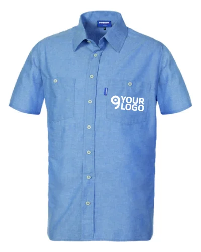 Camicia uomo BRUNO Iron manica corta, tessuto traspirante