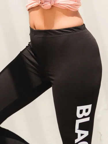 Leggings donna cotone elasticizzato slim, senza cuciture laterali
