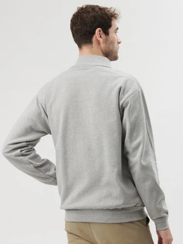 Felpa zip Explorer Cotone Italiano, No Label, Classic Fit