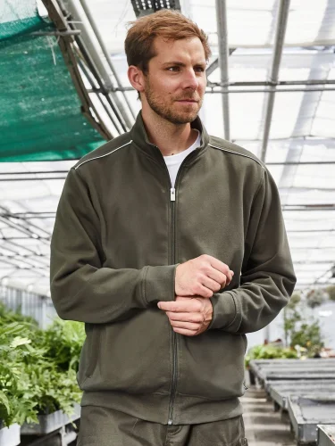 Felpa da lavoro con zip SOLID uomo, cotone/poliestere