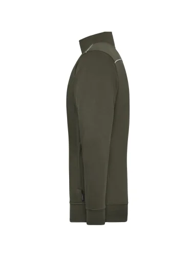 Felpa da lavoro con zip SOLID uomo, cotone/poliestere